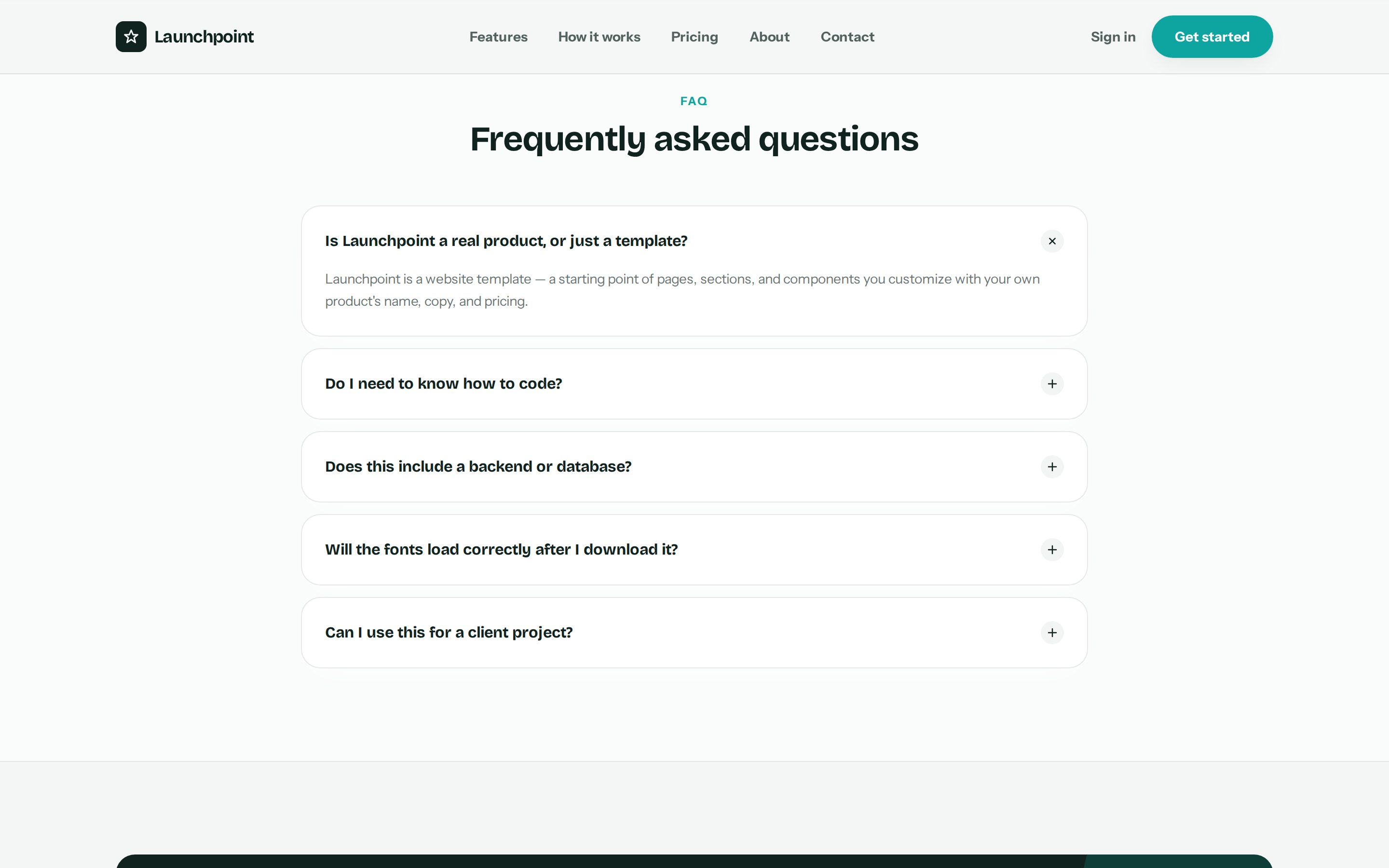 Launchpoint testimonials and FAQ