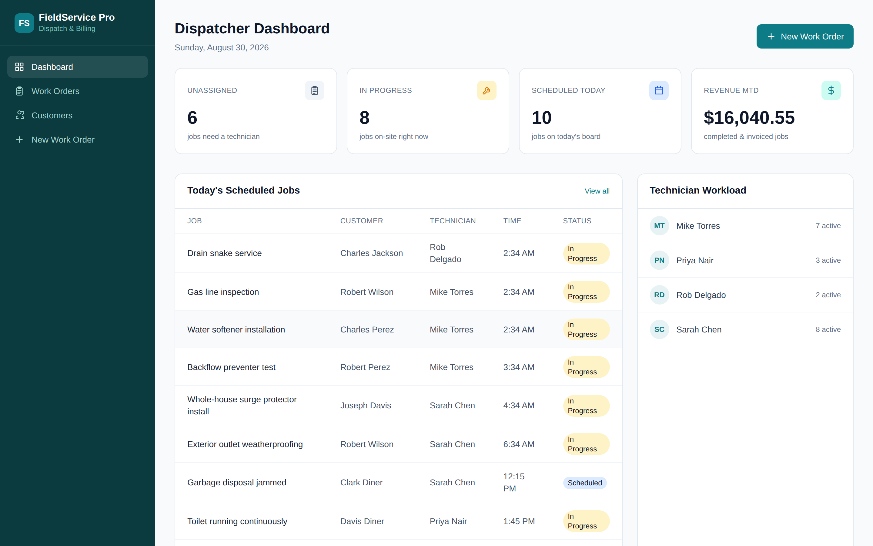 FieldService Pro - Laravel Field Service Management and Dispatch Software