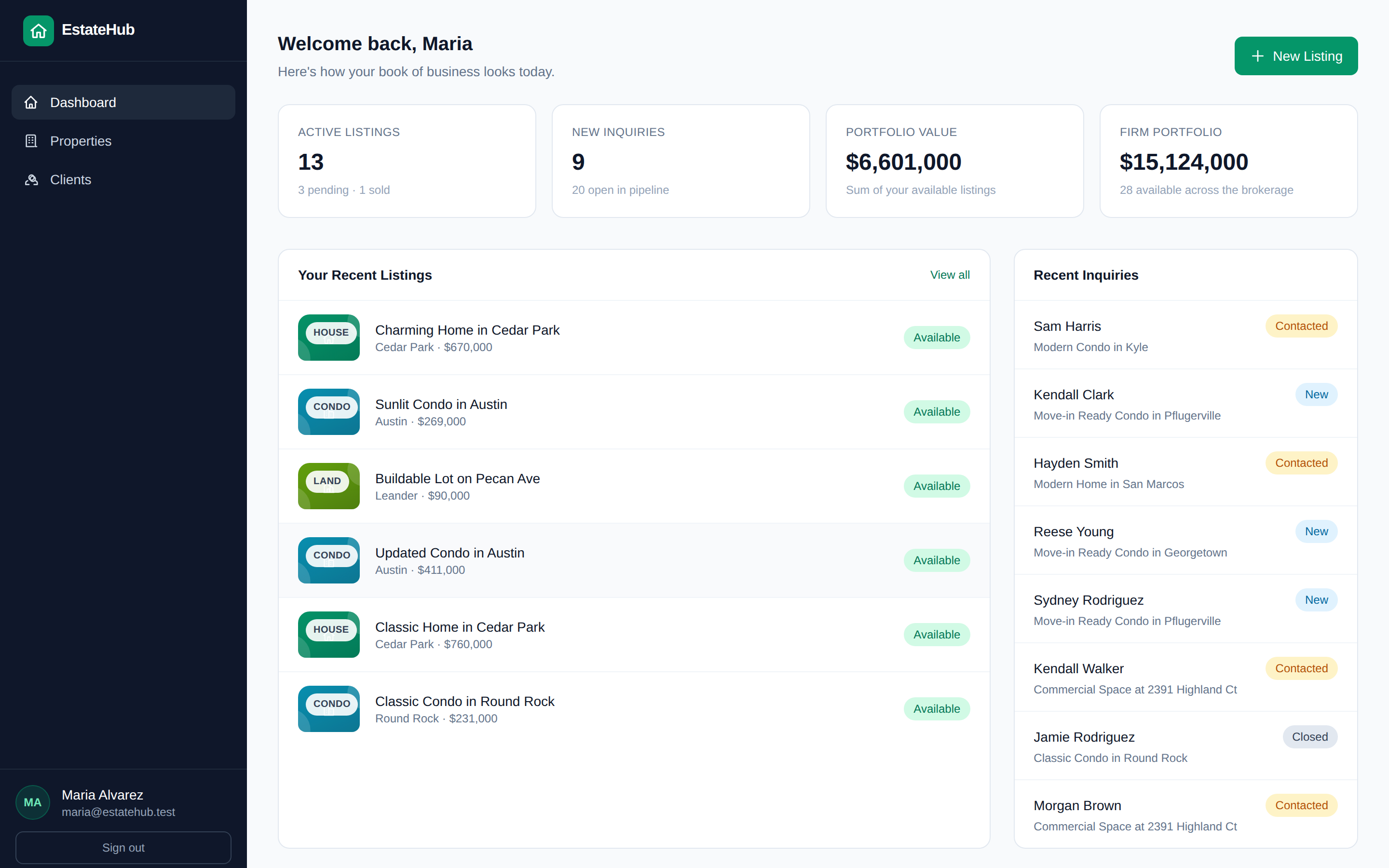 EstateHub - Laravel Real Estate Listing and CRM Software
