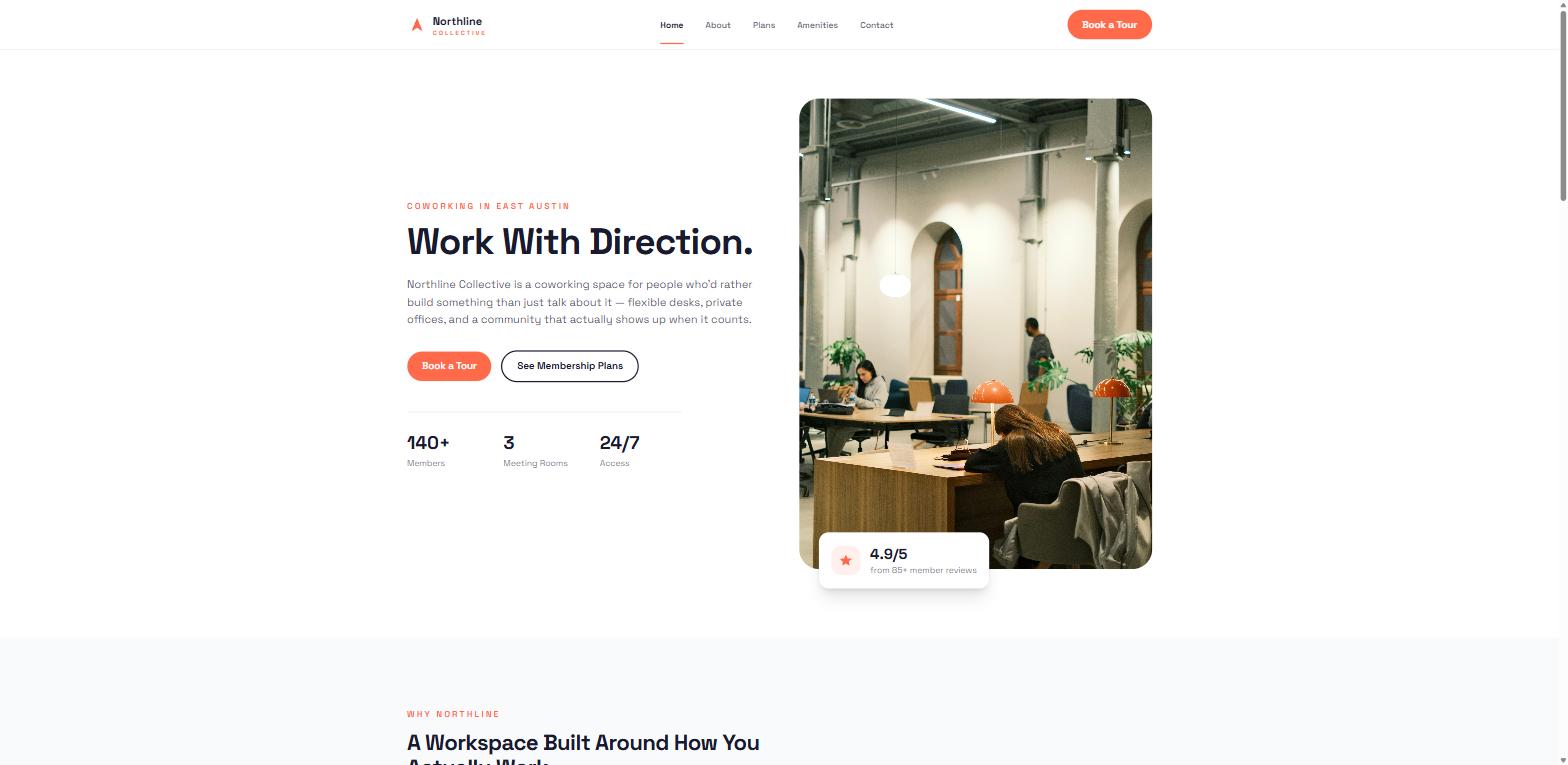 Northline Collective home page