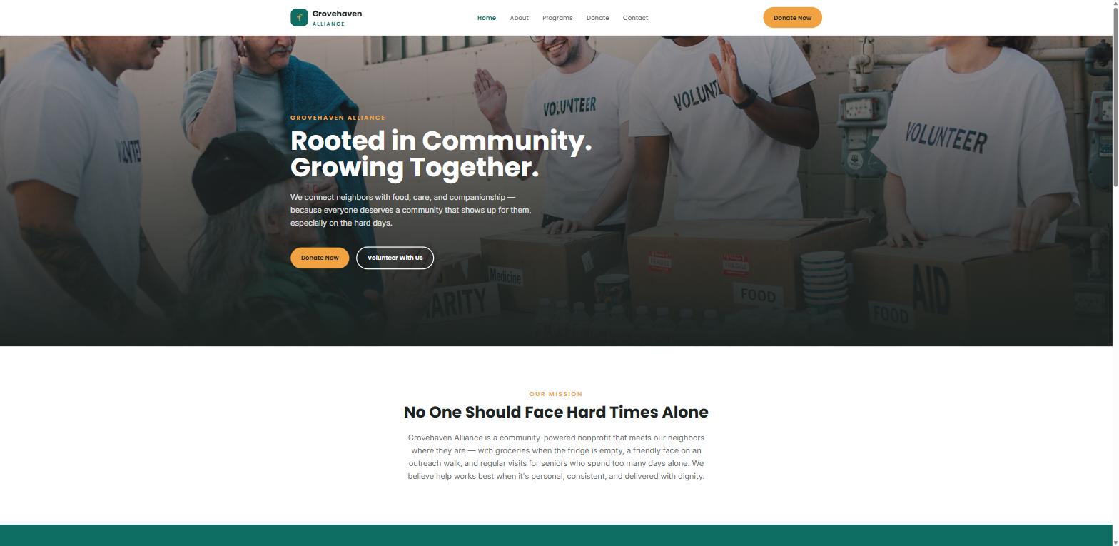 Grovehaven Alliance home page